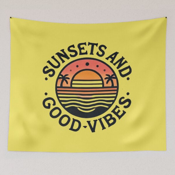 Item preview, Sunsets and Good Vibes | Vintage Summer Feel-Good Graphic designed and sold by harmzk90.