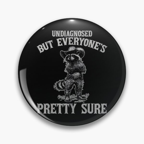 Item preview, Undiagnosed But Everyone's Pretty Sure Cowboy Raccoon designed and sold by FantasyFablesC.