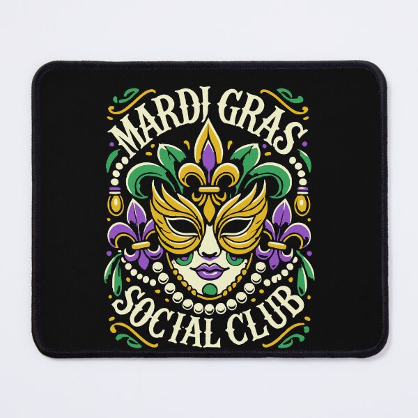 Item preview, Mardi Gras Social Club Mask Celebration designed and sold by LuminOrb.