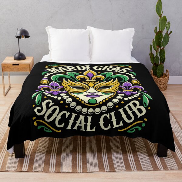 Item preview, Mardi Gras Social Club Mask Celebration designed and sold by LuminOrb.
