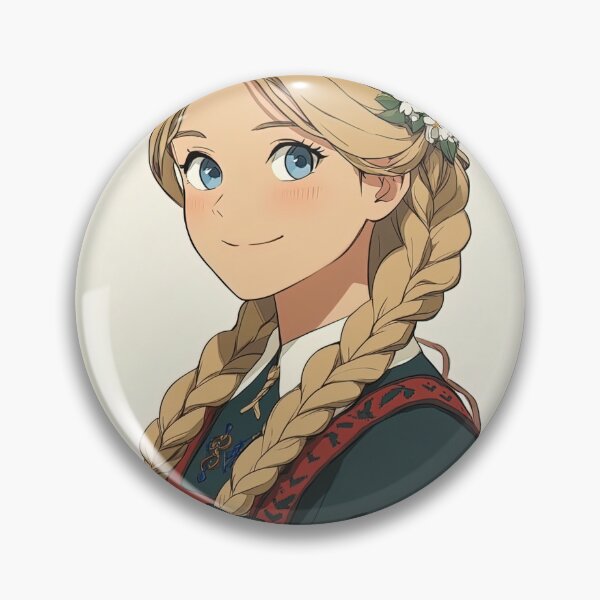 Item preview, Norwegian woman | Anime style designed and sold by ComicsFactory.