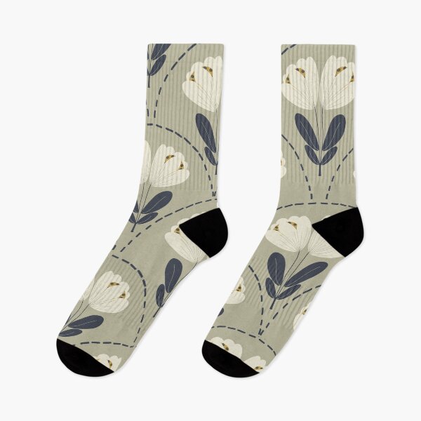 Item preview, Retro floral pattern designed and sold by Zineshopz.