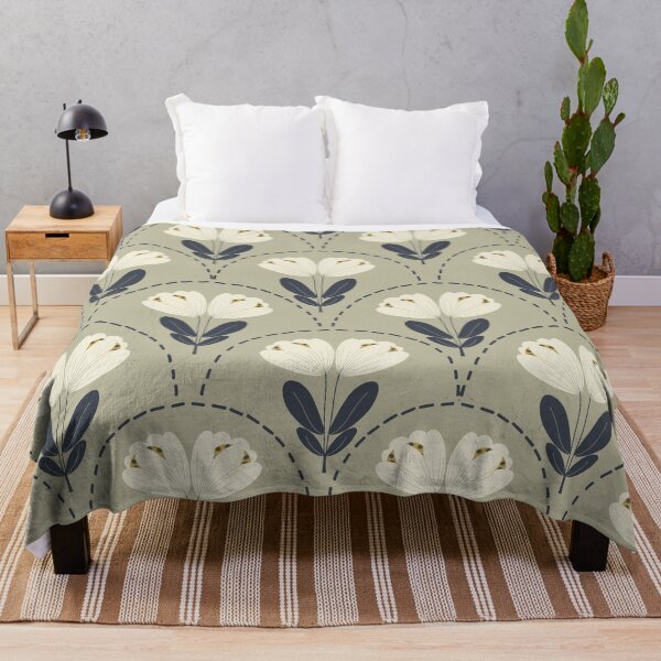 Item preview, Retro floral pattern designed and sold by Zineshopz.