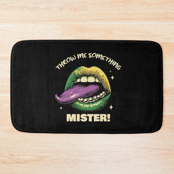 Item preview, Mardi Gras Throw Me Something Mister Fun designed and sold by LuminOrb.