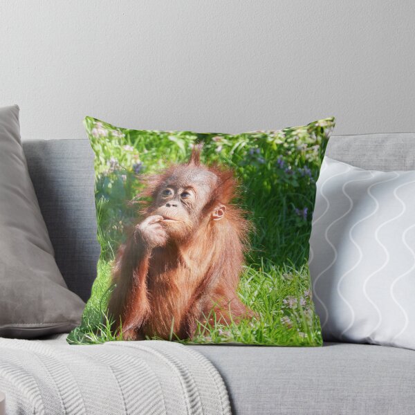 Item preview, Young Orangutan Deep in Thought designed and sold by rawshutterbug.