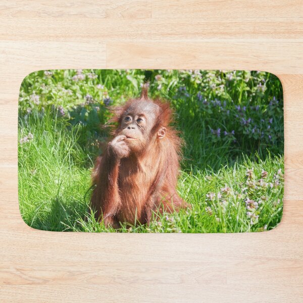 Item preview, Young Orangutan Deep in Thought designed and sold by rawshutterbug.