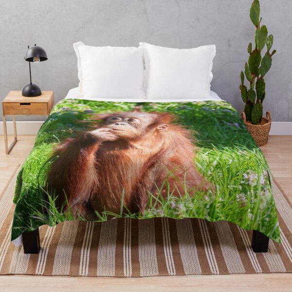 Item preview, Young Orangutan Deep in Thought designed and sold by rawshutterbug.