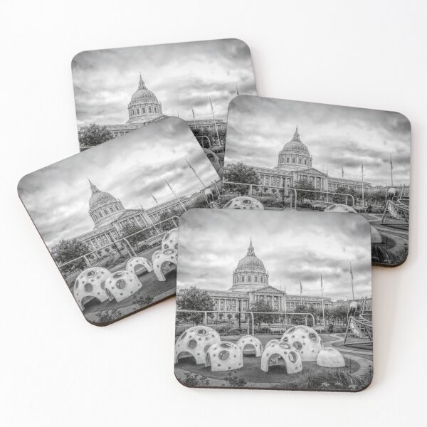 Item preview, San Francisco Civic Center and Playground BW designed and sold by jrtwynam.