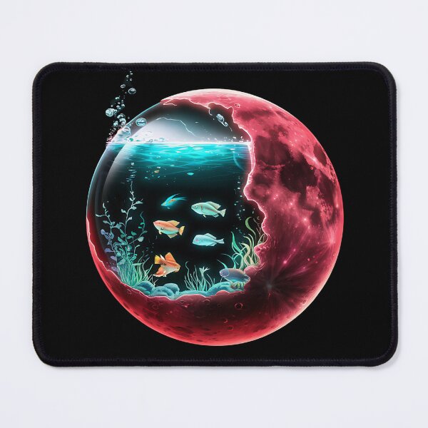 Item preview, Colorful fish tank dancing under the red moonlight! designed and sold by ATOTI.