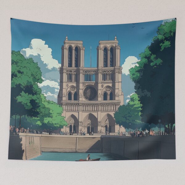 Item preview, Notre-Dame Basilica | Anime style designed and sold by ComicsFactory.