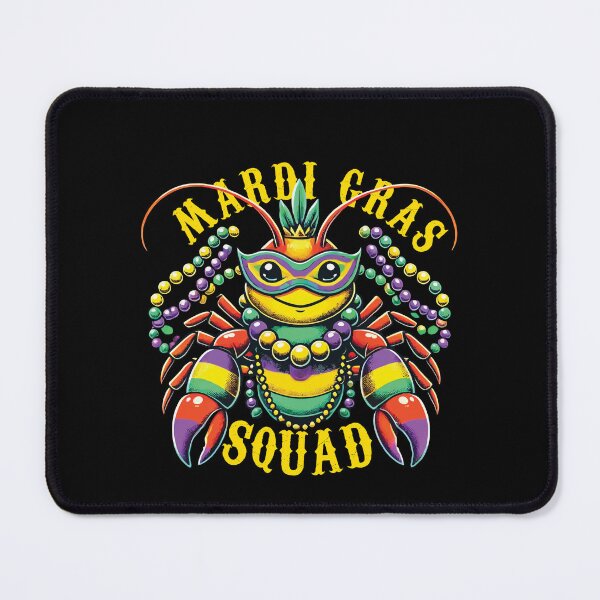 Item preview, Mardi Gras Crayfish Squad Vibrant Festival Vibes designed and sold by LuminOrb.