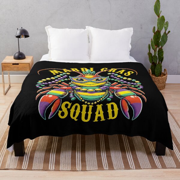 Item preview, Mardi Gras Crayfish Squad Vibrant Festival Vibes designed and sold by LuminOrb.