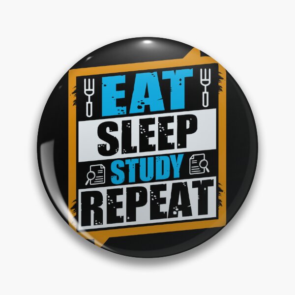Item preview, Eat Sleep Study Repeat – Funny Student Life Design designed and sold by BogskyShop.