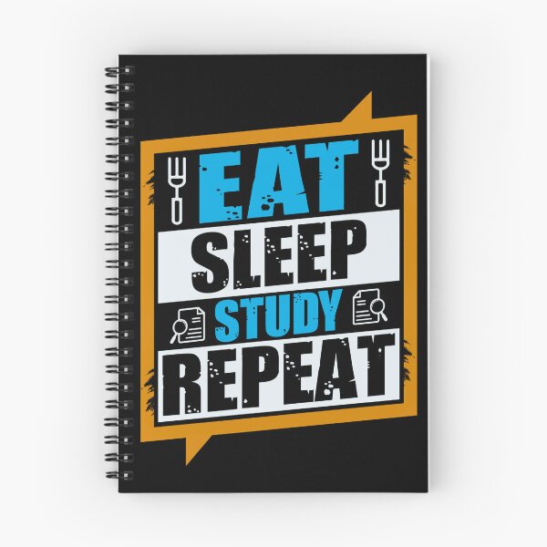 Item preview, Eat Sleep Study Repeat – Funny Student Life Design designed and sold by BogskyShop.