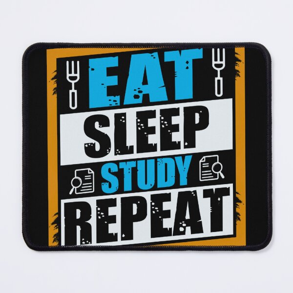 Item preview, Eat Sleep Study Repeat – Funny Student Life Design designed and sold by BogskyShop.