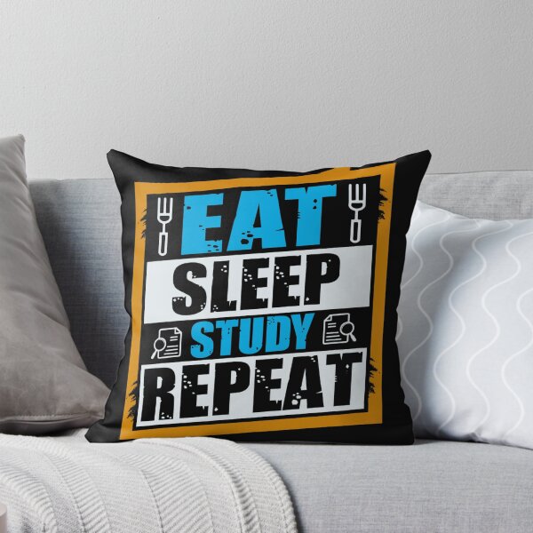 Item preview, Eat Sleep Study Repeat – Funny Student Life Design designed and sold by BogskyShop.