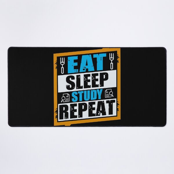 Item preview, Eat Sleep Study Repeat – Funny Student Life Design designed and sold by BogskyShop.