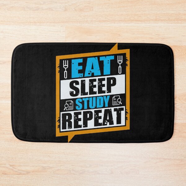 Item preview, Eat Sleep Study Repeat – Funny Student Life Design designed and sold by BogskyShop.