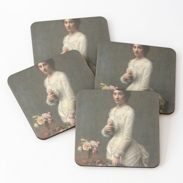 Item preview, Madame Lerolle, 1882. Henri Fantin-Latour (French, 1836–1904). Oil on fabric designed and sold by Vintage Designs +.