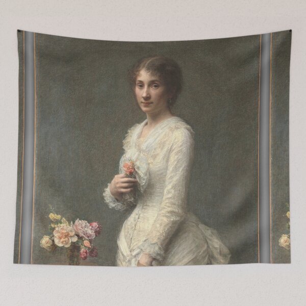 Item preview, Madame Lerolle, 1882. Henri Fantin-Latour (French, 1836–1904). Oil on fabric designed and sold by Vintage Designs +.