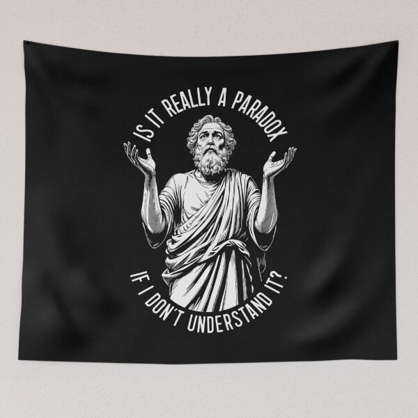 Item preview, Socrates Funny Philosophy Understanding Paradox Philosopher designed and sold by GrandeDuc.