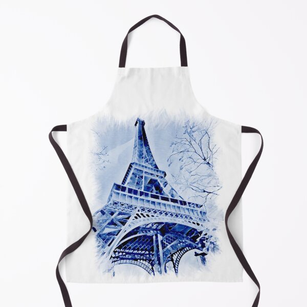 Item preview, Eiffel Tower in blue colours ,winter time  designed and sold by wallartofmio.