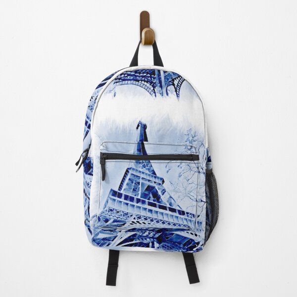 Item preview, Eiffel Tower in blue colours ,winter time  designed and sold by wallartofmio.
