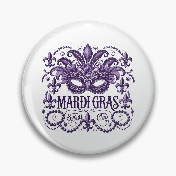 Item preview, Mardi Gras Social Club Vintage Style Elegance designed and sold by LuminOrb.