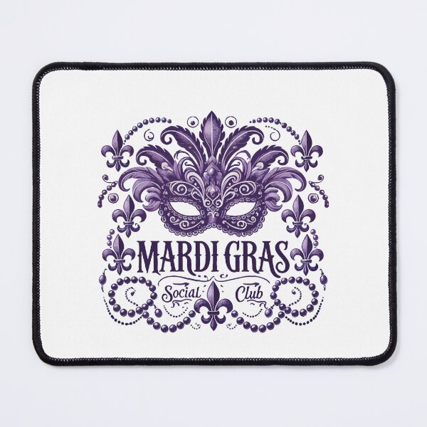 Item preview, Mardi Gras Social Club Vintage Style Elegance designed and sold by LuminOrb.