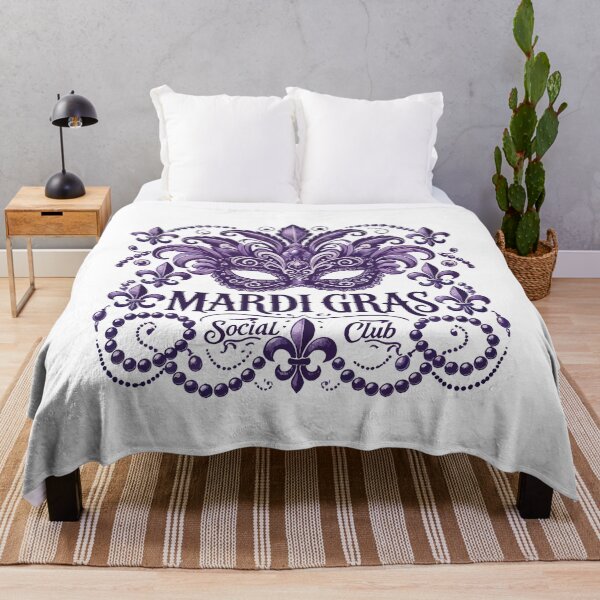 Item preview, Mardi Gras Social Club Vintage Style Elegance designed and sold by LuminOrb.