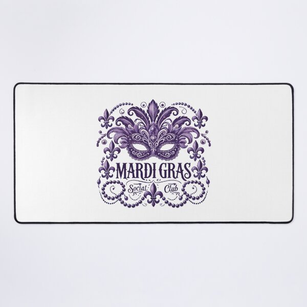 Item preview, Mardi Gras Social Club Vintage Style Elegance designed and sold by LuminOrb.