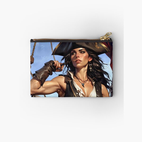 Item preview, Beautiful strong Pirate Queen illustration  designed and sold by Vintage Designs +.