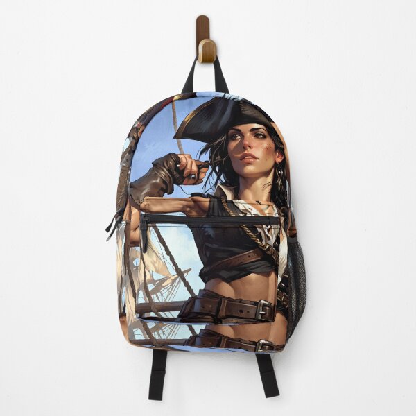 Item preview, Beautiful strong Pirate Queen illustration  designed and sold by Vintage Designs +.