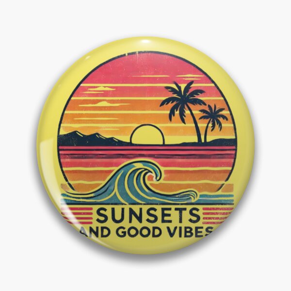 Item preview, Sunsets and Good Vibes | Vintage Summer Feel-Good Graphic designed and sold by harmzk90.
