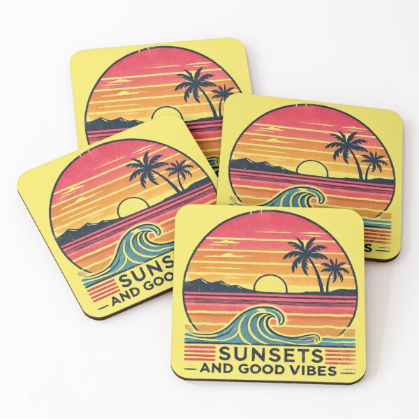 Item preview, Sunsets and Good Vibes | Vintage Summer Feel-Good Graphic designed and sold by harmzk90.