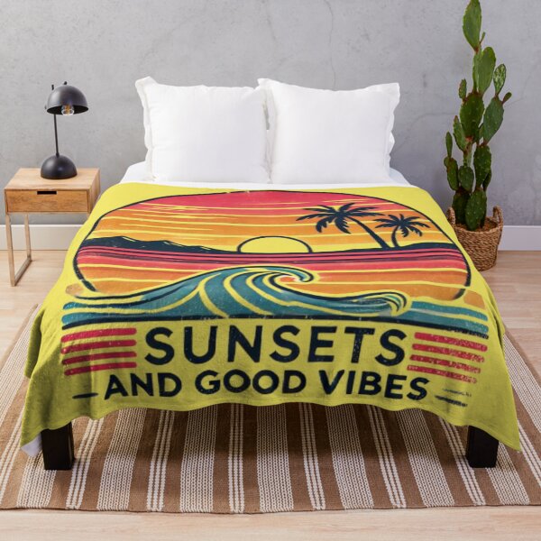 Item preview, Sunsets and Good Vibes | Vintage Summer Feel-Good Graphic designed and sold by harmzk90.