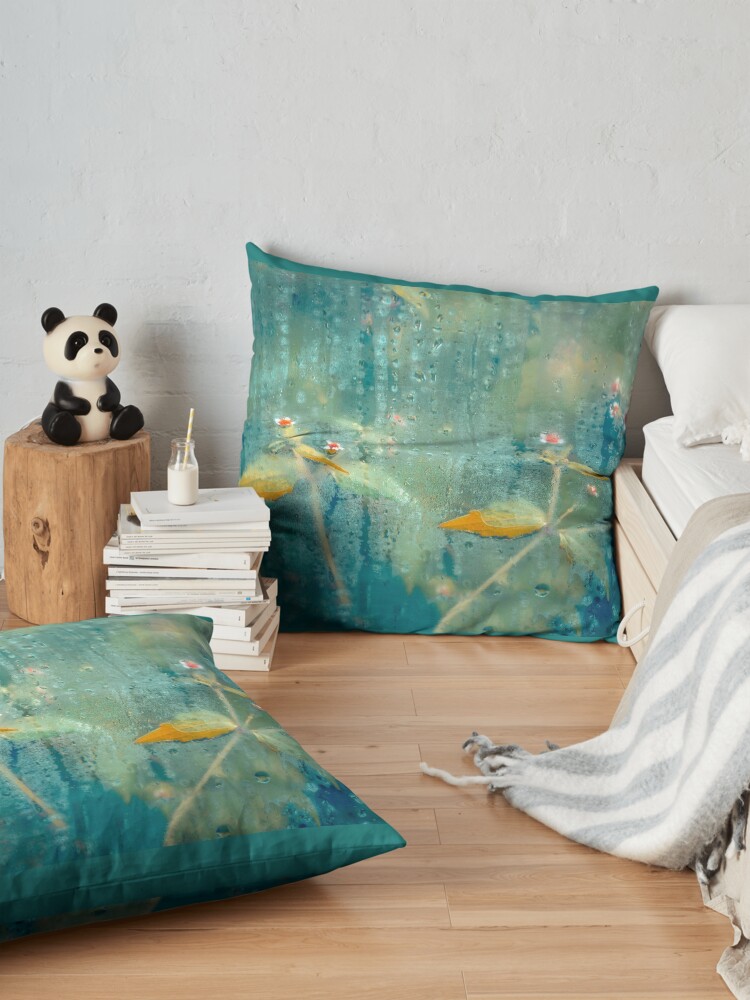 Alternate view of Azure Gold Beauty Floor Pillow