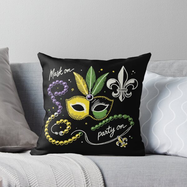 Item preview, Mardi Gras Mask On Party On Celebration designed and sold by LuminOrb.