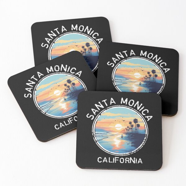 Item preview, Santa Monica - California (with White Lettering) designed and sold by VelvetRoom.