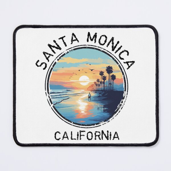 Item preview, Santa Monica - California (with Black Lettering) designed and sold by VelvetRoom.