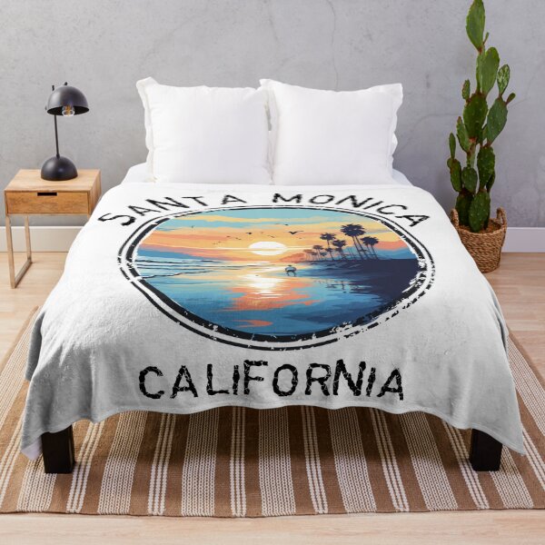Item preview, Santa Monica - California (with Black Lettering) designed and sold by VelvetRoom.