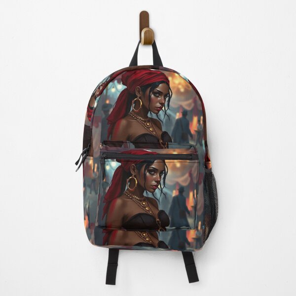 Item preview, Beautiful Romani Gypsy girl illustration designed and sold by Vintage Designs +.