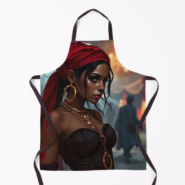 Item preview, Beautiful Romani Gypsy girl illustration designed and sold by Vintage Designs +.
