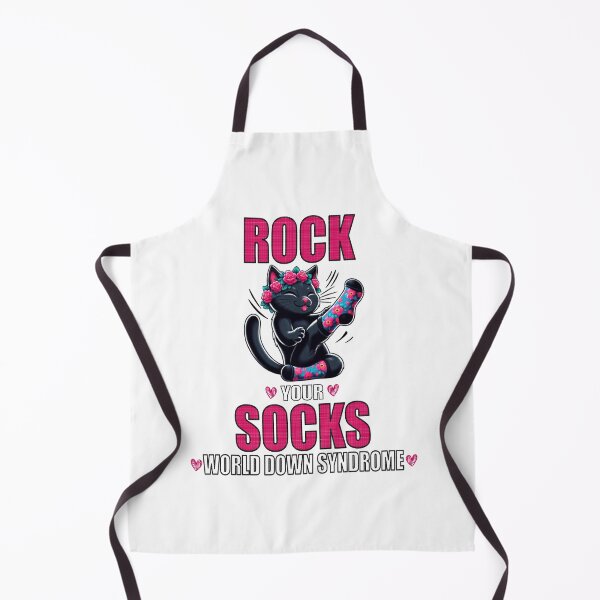 Item preview, Rock Your Socks World Down Syndrome Cute Black Cat Wear Socks designed and sold by Creat-Des.