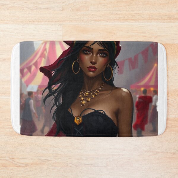 Item preview,  Beautiful Romani Gypsy girl illustration designed and sold by Vintage Designs +.