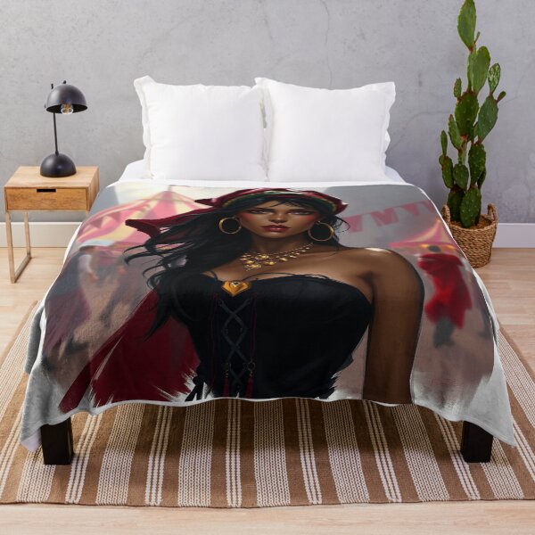Item preview, Beautiful Romani Gypsy girl illustration designed and sold by Vintage Designs +.