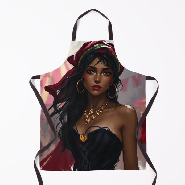 Item preview, Beautiful Romani Gypsy girl illustration designed and sold by Vintage Designs +.