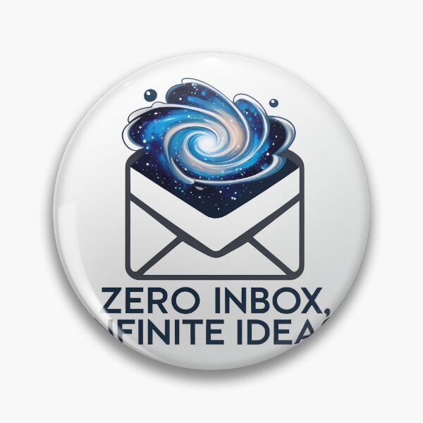 Item preview, Zero Inbox, Infinite Ideas: Email Inbox Galaxy Sticker designed and sold by zoughlal.