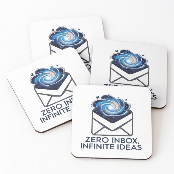 Item preview, Zero Inbox, Infinite Ideas: Email Inbox Galaxy Sticker designed and sold by zoughlal.