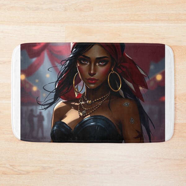 Item preview,  Beautiful Romani Gypsy girl illustration designed and sold by Vintage Designs +.